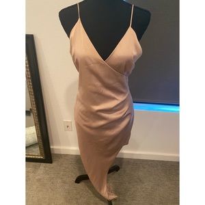 Beautiful Satin Like Champagne Dress